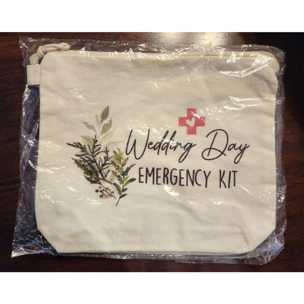 Cosmetic Bag with Zipper - Wedding Day Emergency Kit
